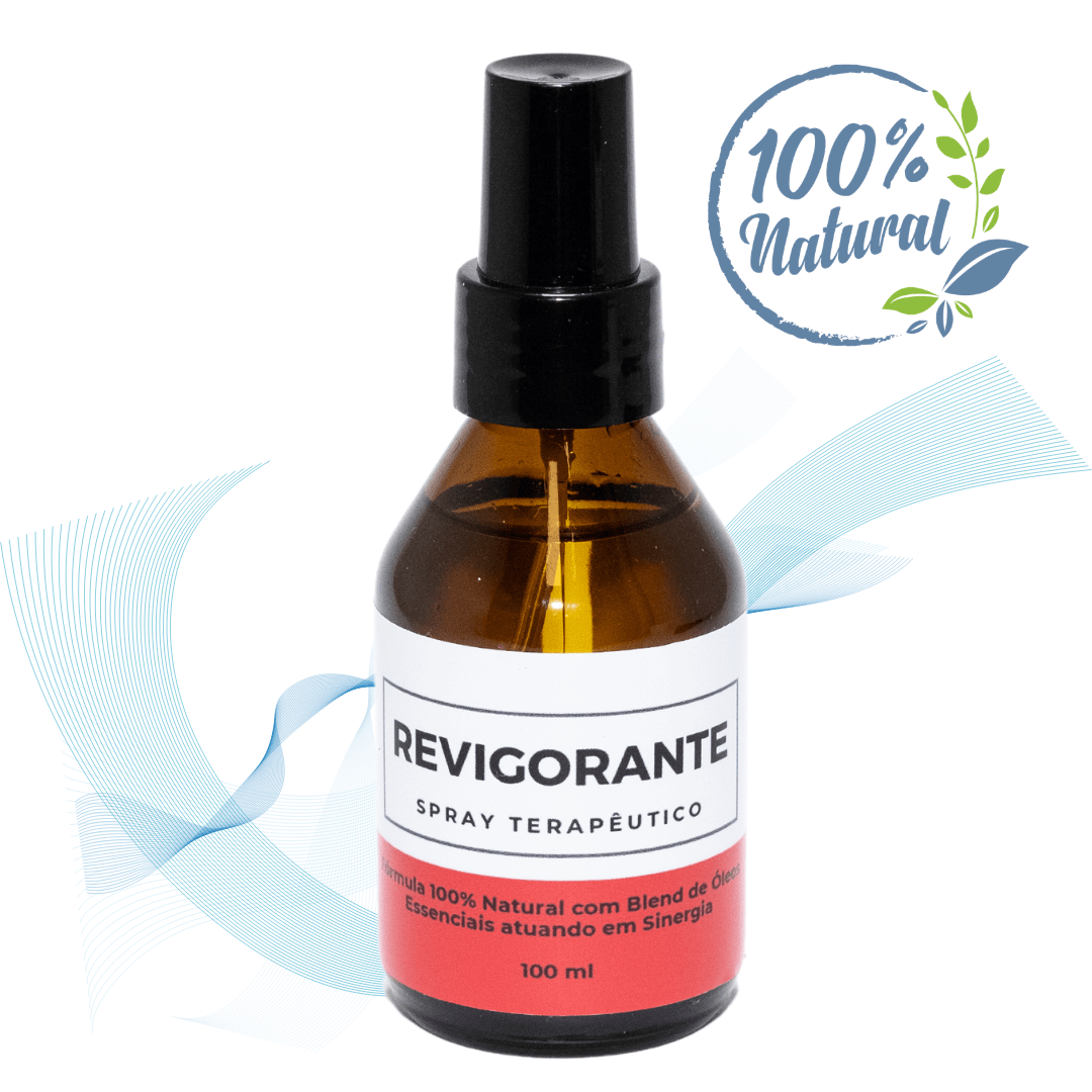 'REVIGORANTE' - Sinergia de Óleos Essenciais (Spray Terapêutico Aromaterapia) 100 ml - Bendita Natureza